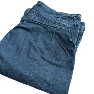 Draxy Womens Dark Wash Bootcut Jeans Embellished Waist 32x33